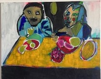 "Verwandte" 2025 Acyl auf Leinwand 80X60