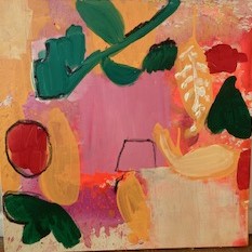 "flower" Acryl auf Leinwand 40X40