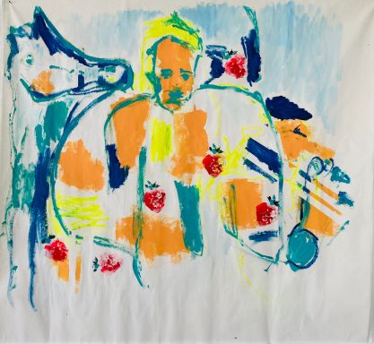 "Pferdedieb" 2025 Acryl auf Leinwand 150X160