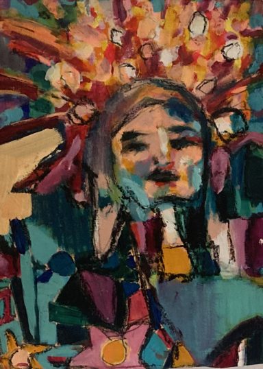 "cu" 2025 Acryl auf Leinwand 50X80