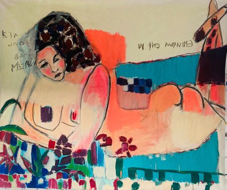 "rilassarsi" 2025 Acyl auf Leiwand 140X135