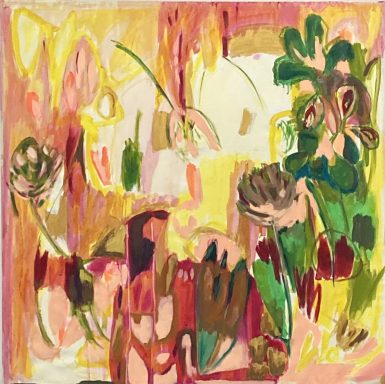 "Im Garten" 2025 Acryl auf Leinwand 130X130