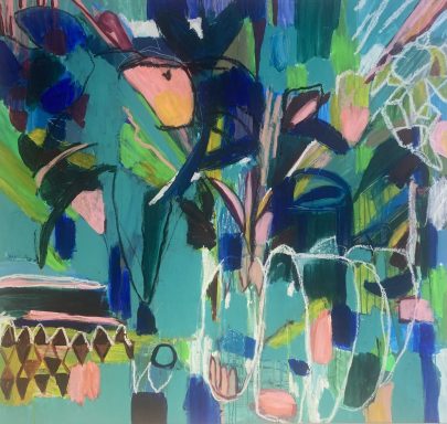 "Im Fluss" 2025 Acryl auf Leinwand 140 X 150