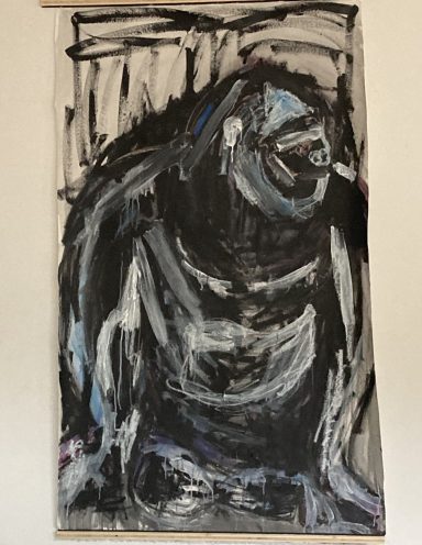 "Gorilla" 2024 Acryl auf Leinwand 100X165